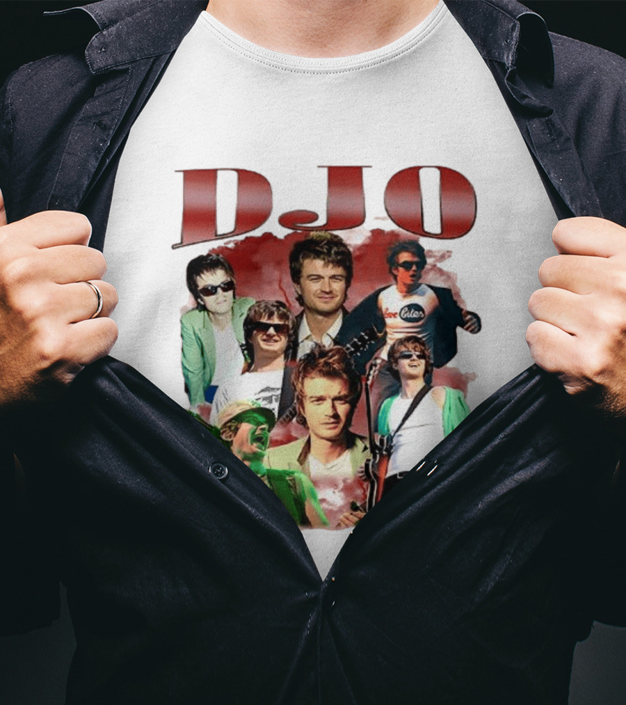 DJO Bootleg Vintage Retro Music Collage T-Shirt
