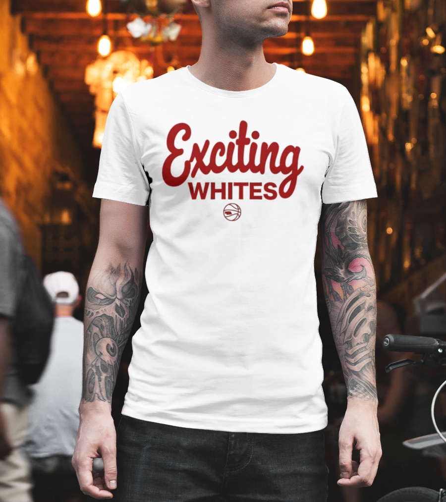 Exciting Whites Nebraska Basketball T-Shirt