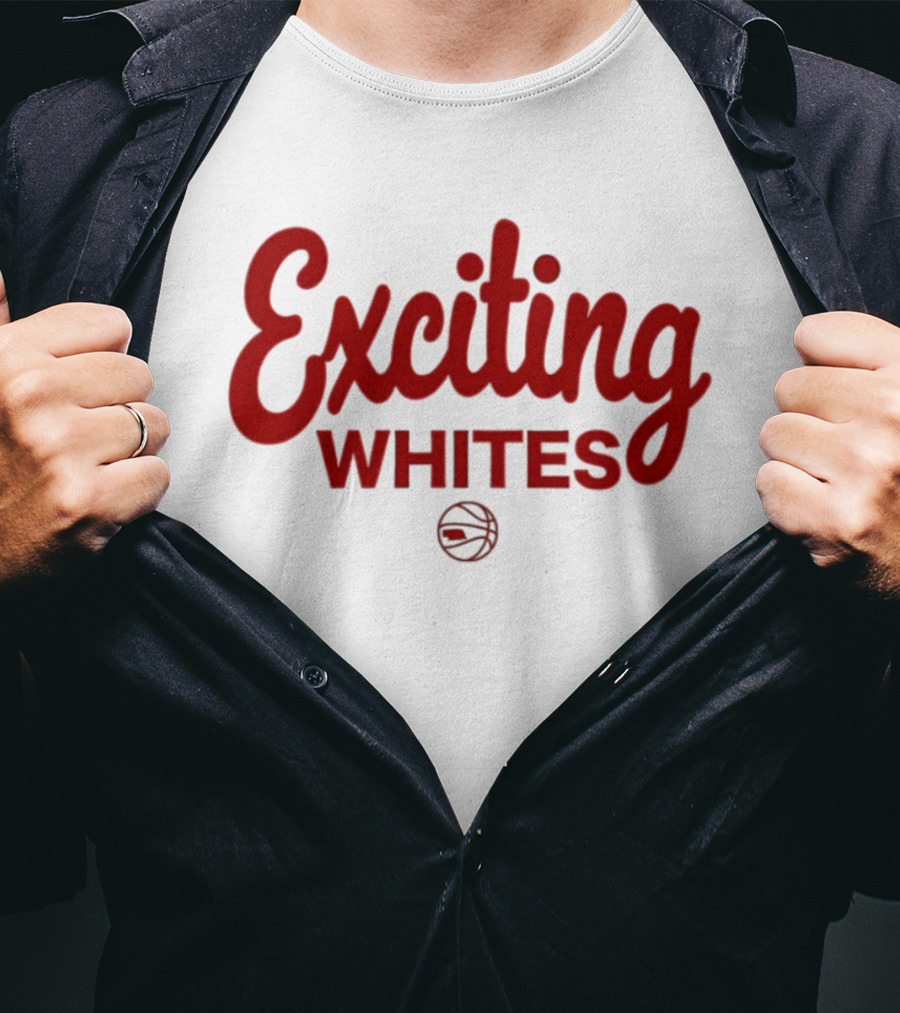 Exciting Whites Nebraska Basketball T-Shirt