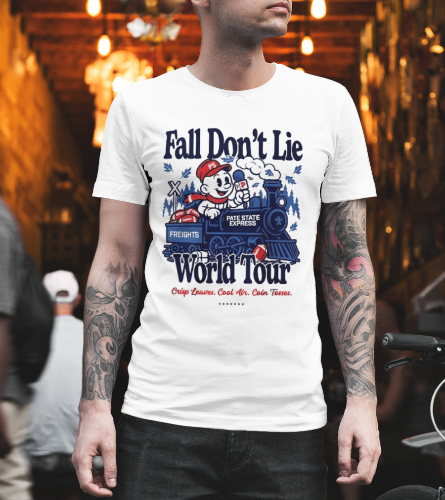 Fall Don't Lie World Tour Freight Train Cross Country Express Morning Edition T-Shirt