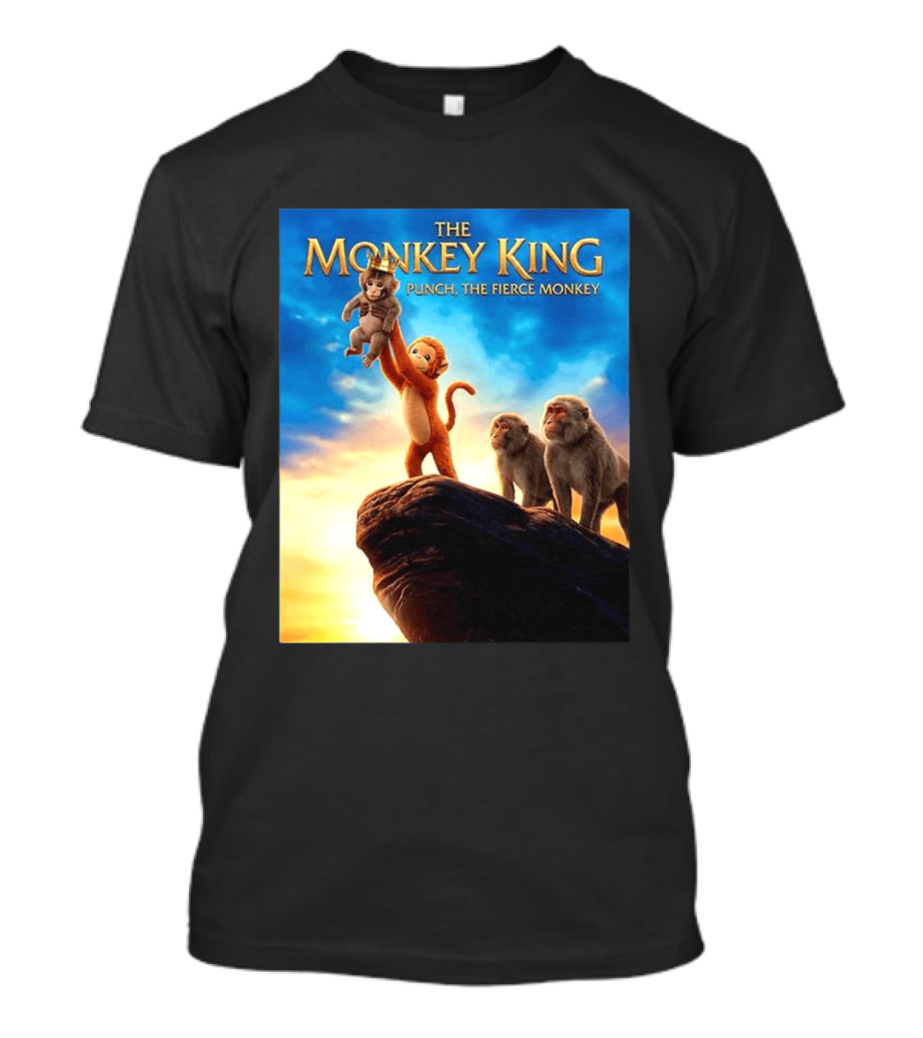 The Monkey King Punch The Fierce Monkey Epic Adventure T-Shirt