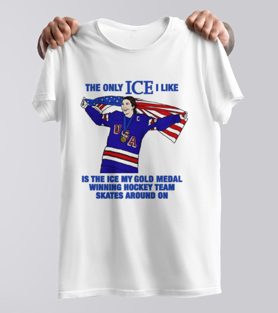 Hilary Knight USA Hockey Gold Medal Winner The Only Ice I Like T-Shirt