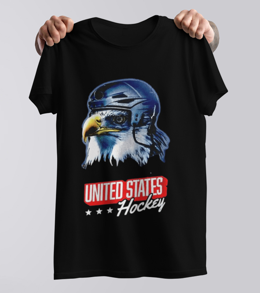 United States Hockey Eagle Milano Cortina 2026 Winter Olympics T-Shirt