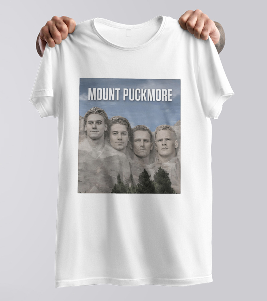 Mount Puckmore USA Hockey Champs Iconic Faces T-Shirt