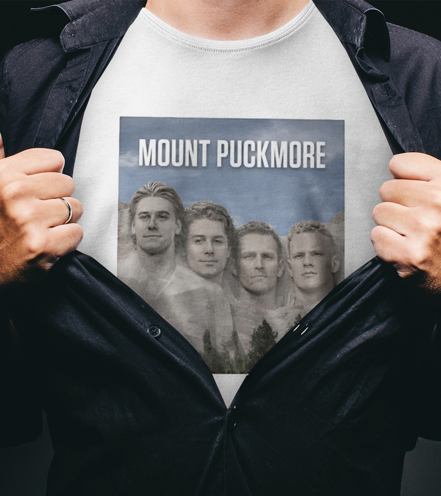 Mount Puckmore USA Hockey Champs Iconic Faces T-Shirt