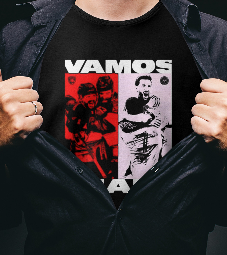 Vamos Miami Soccer Team Celebration Iconic Moments T-Shirt