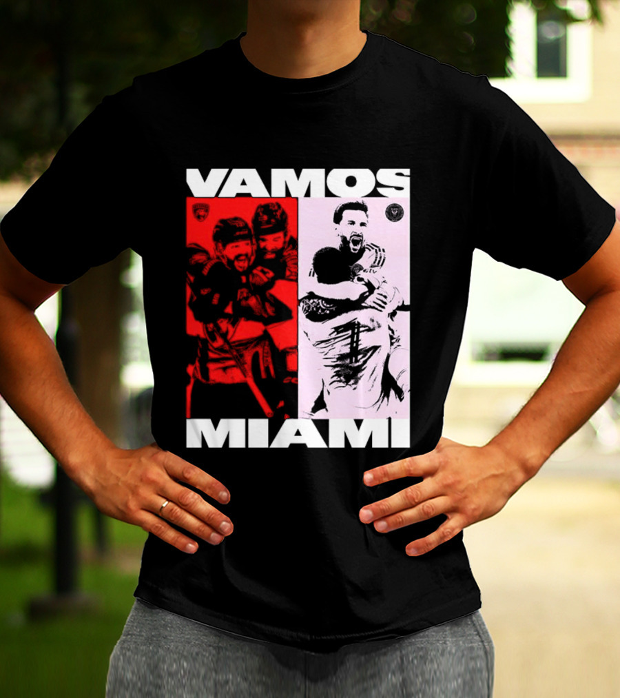 Vamos Miami Soccer Team Celebration Iconic Moments T-Shirt