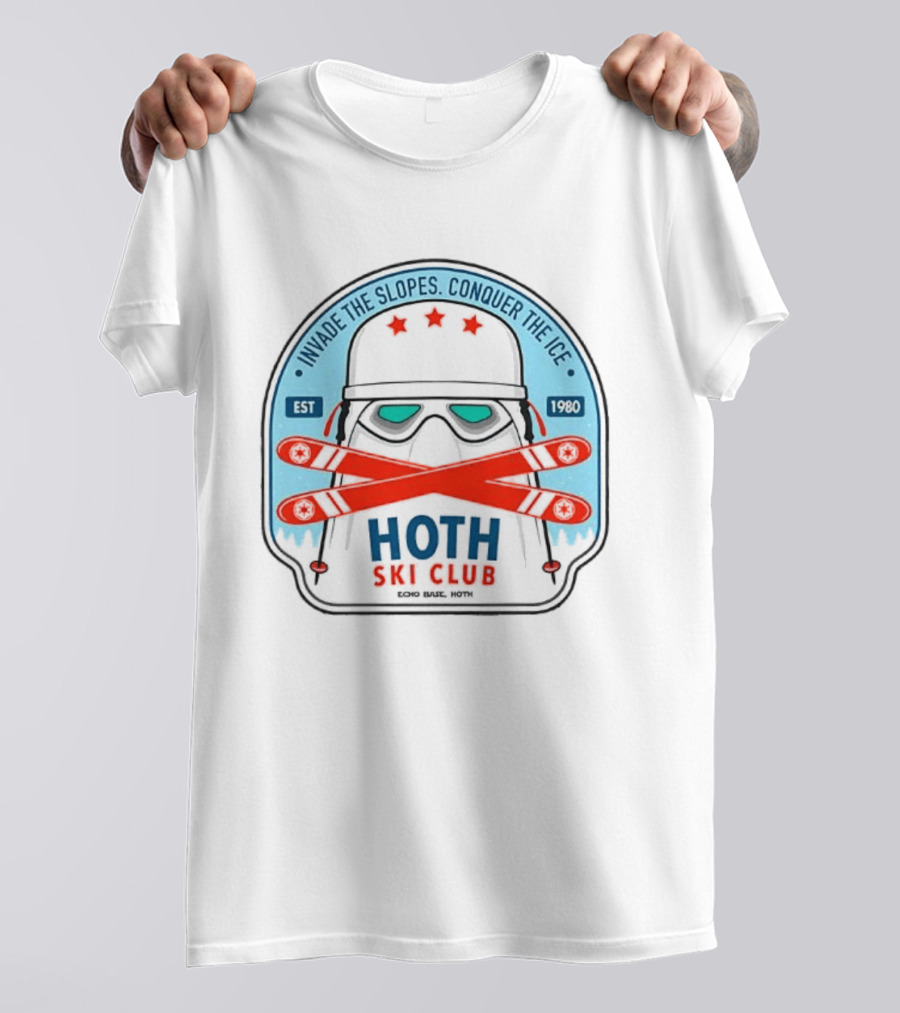 Stormtrooper Hoth Ski Club Invade The Slopes Conquer The Ice EST 1980 T-Shirt