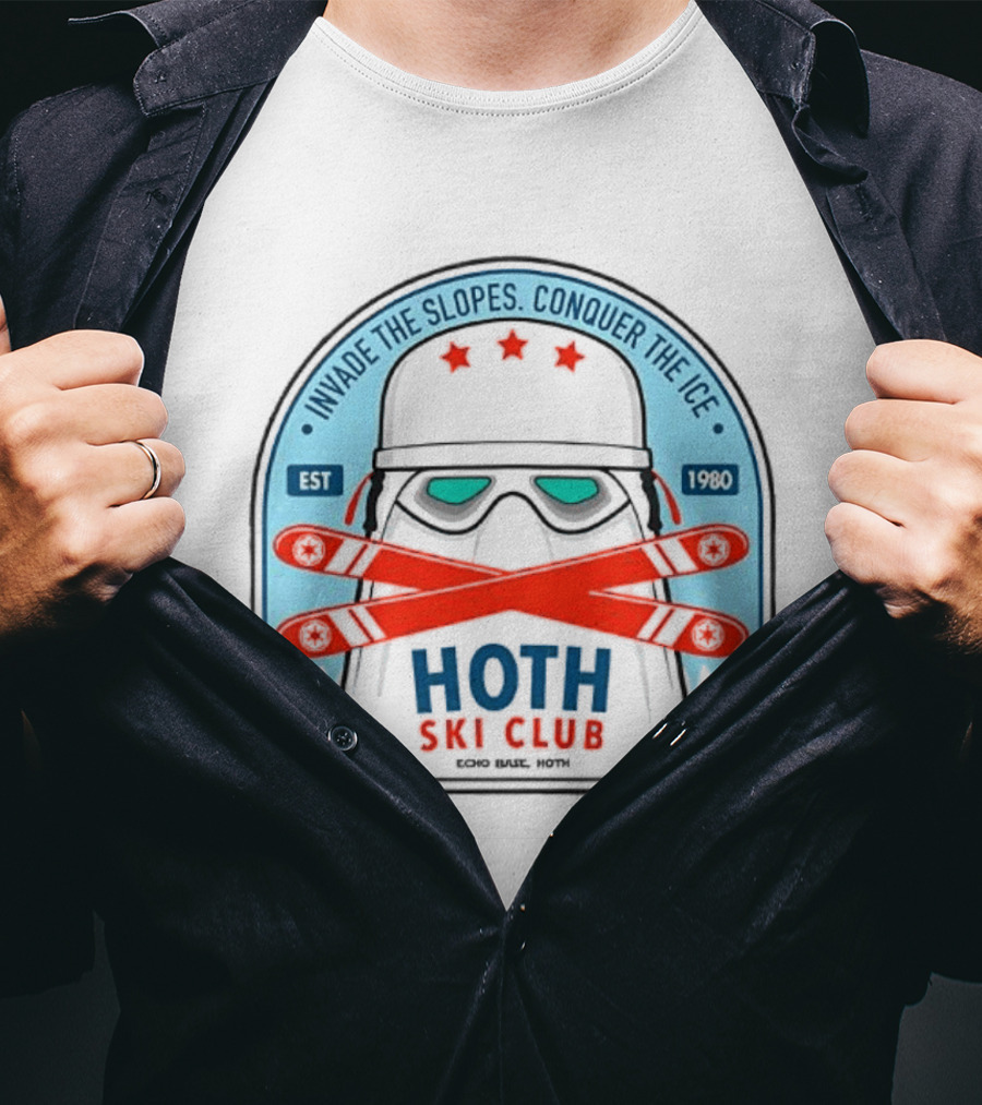 Stormtrooper Hoth Ski Club Invade The Slopes Conquer The Ice EST 1980 T-Shirt