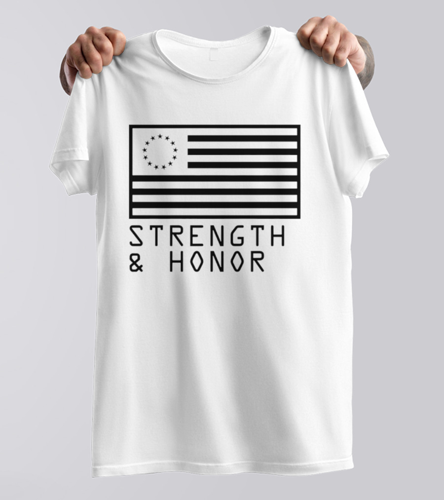 Strength & Honor Betsy Ross USA Flag T-Shirt