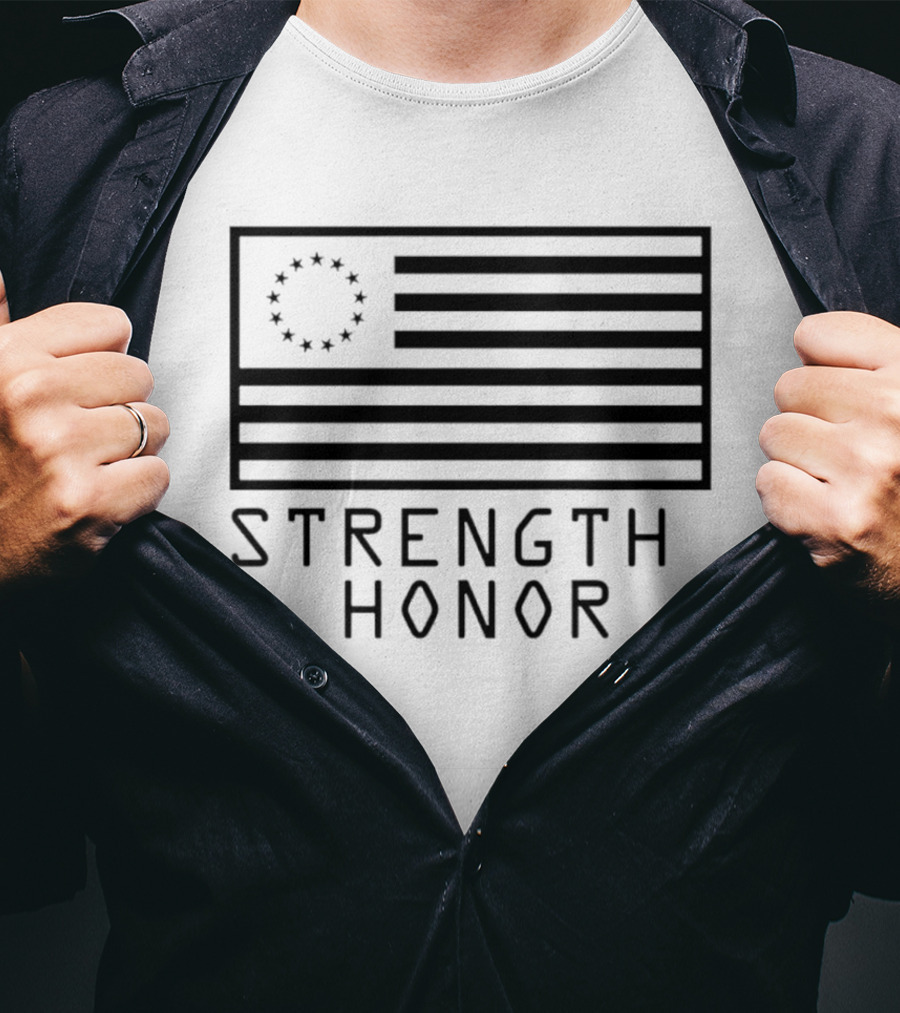Strength & Honor Betsy Ross USA Flag T-Shirt