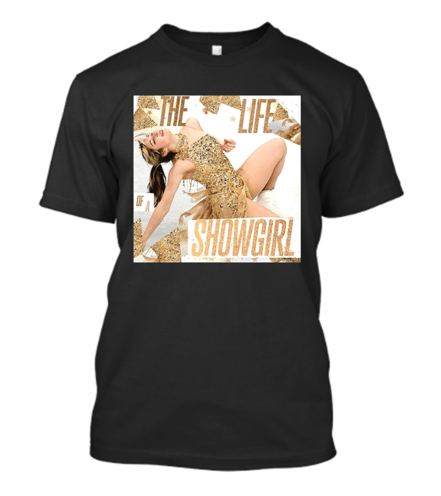 The Life Of A Showgirl Alysa Liu Glamorous Gold Costume Performance T-Shirt
