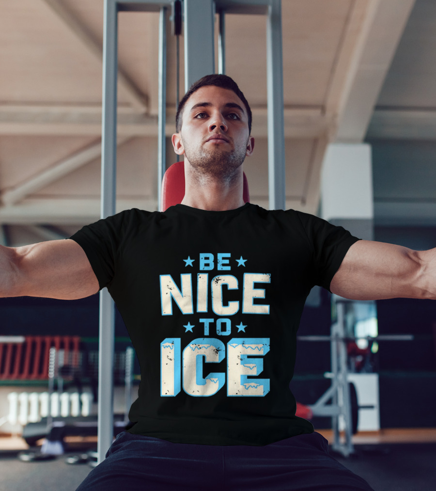 Be Nice To Ice Snowflake Star T-Shirt