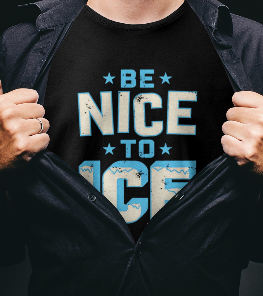 Be Nice To Ice Snowflake Star T-Shirt