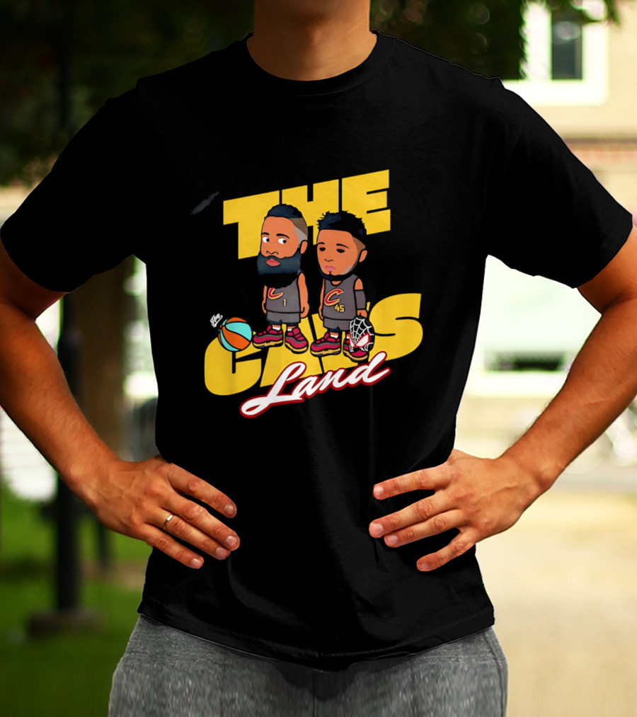 The Cavs Land Cleveland Cavaliers Cartoon Beard Spida T-Shirt
