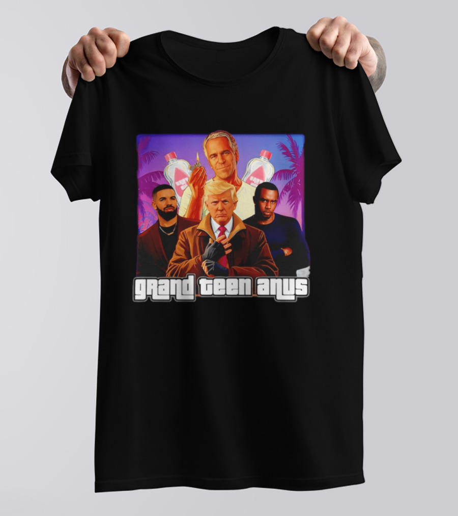 Donald Trump And Jeffrey Epstein Grand Teen Anus Political T-Shirt