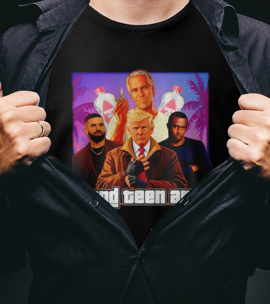Donald Trump And Jeffrey Epstein Grand Teen Anus Political T-Shirt