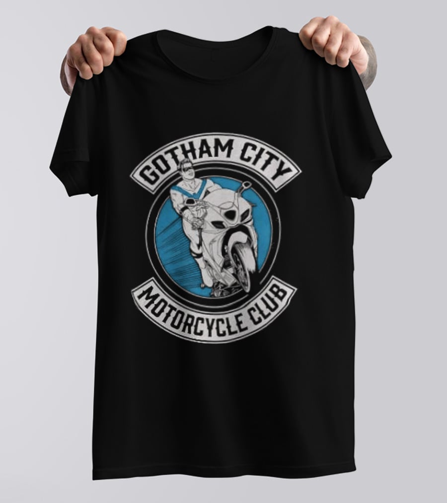 Gotham City Motorcycle Club Vintage Style Rider T-Shirt