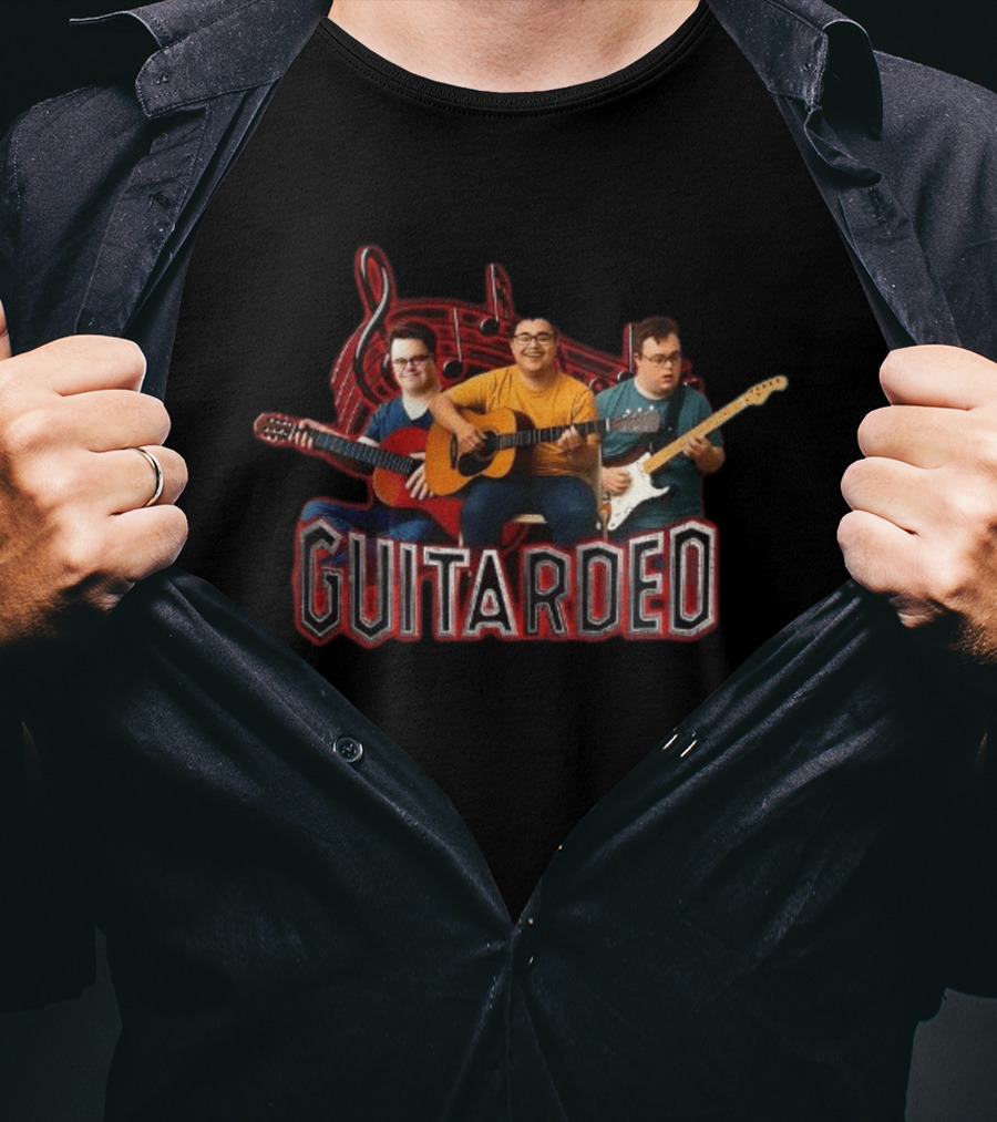 Guitarded Meme Musician Trio T-Shirt