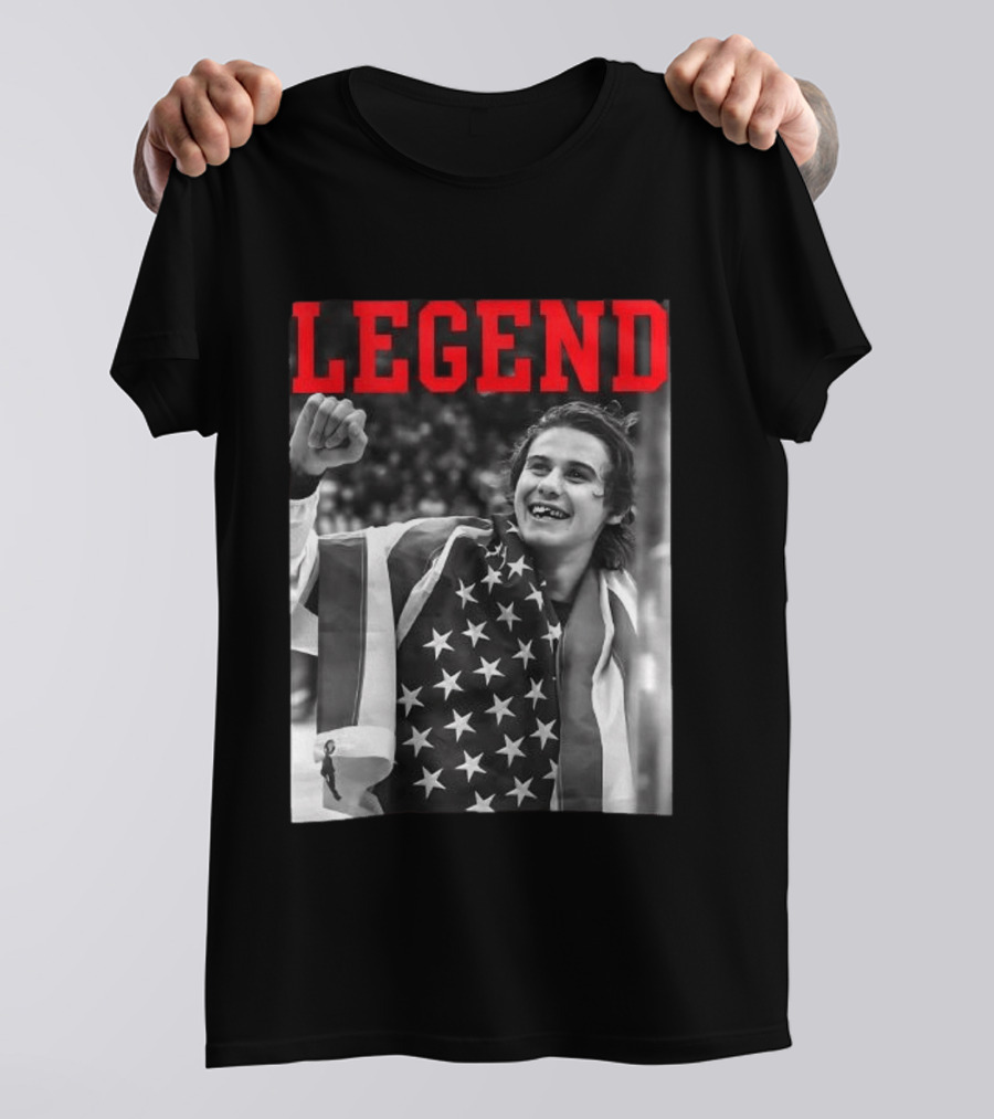 Jack Hughes USA Legend Olympic Gold Medal Hockey T-Shirt