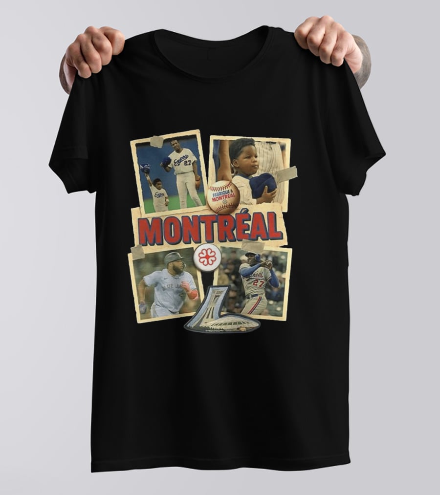 Montréal Expos Vladimir Guerrero Sr. Jr. Baseball Legends Fabriqué A Montreal T-Shirt