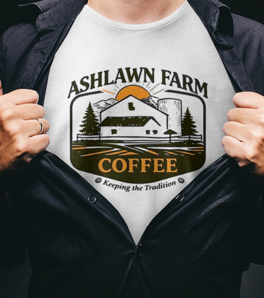 Ashlawn Farm Coffee Keeping The Tradition Vintage Farmhouse Aesthetic T-Shirt