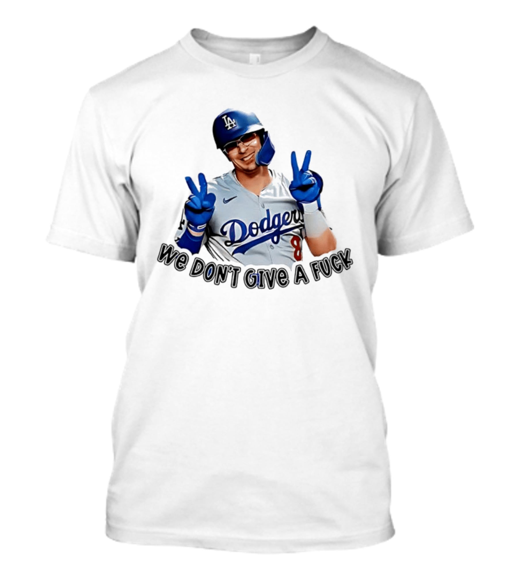 Enrique Hernández Dodgers MLB We Don't Give A Fuck T-Shirt