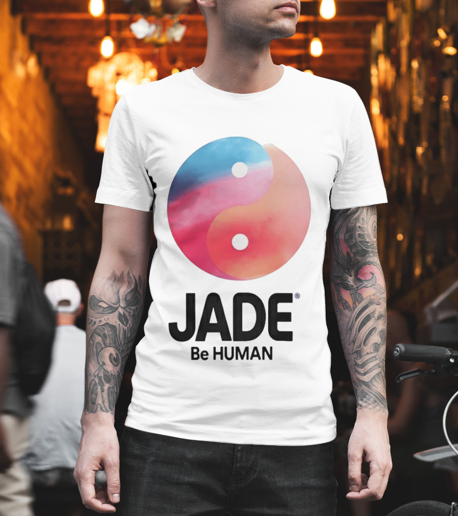 Jade Be Human Yin Yang T-Shirt