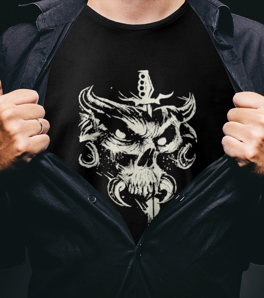 Brock Lesnar Here Comes The Pain Skull Sword T-Shirt