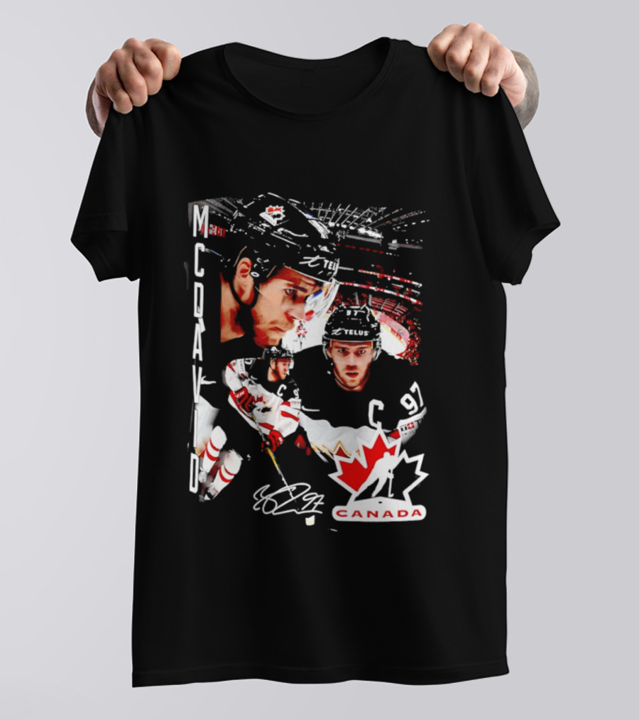 Connor McDavid Canada Hockey Maple Leaf C97 T-Shirt