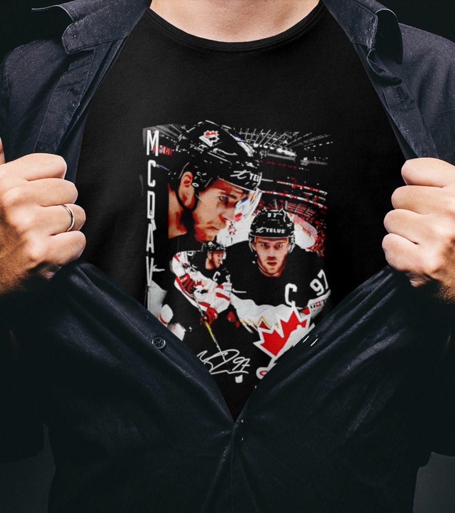 Connor McDavid Canada Hockey Maple Leaf C97 T-Shirt