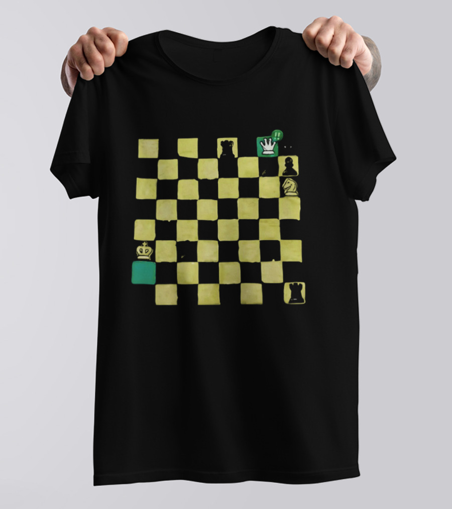 Fog Of War Chessboard Strategy And Obscured Pieces T-Shirt