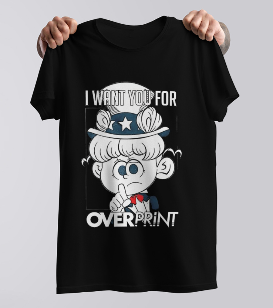 I Want You For Over Print Uncle Pig America T-Shirt