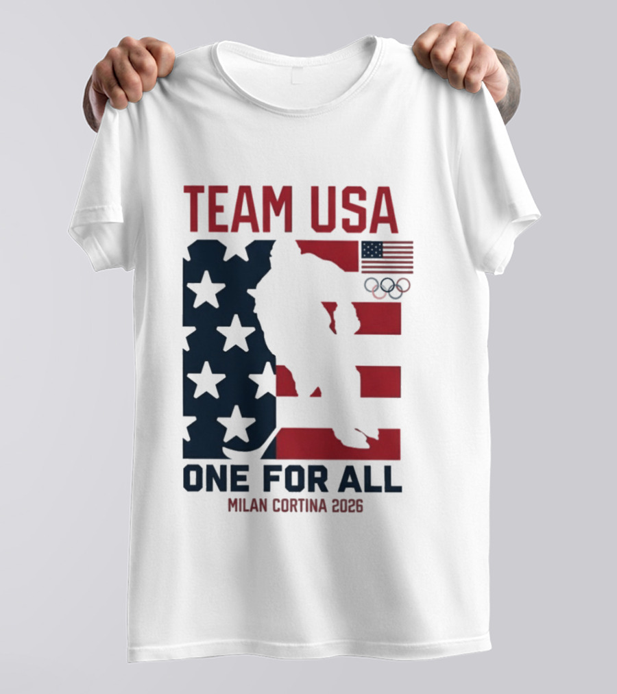 Team USA One For All Milan Cortina 2026 Winter Olympics T-Shirt