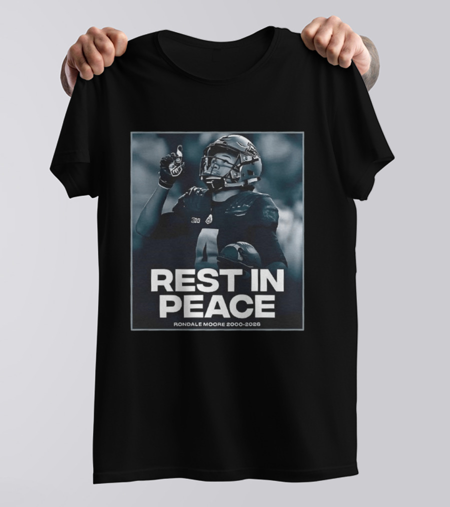 Rondale Moore Rest In Peace Tribute 2000 2026 Football Memorial T-Shirt