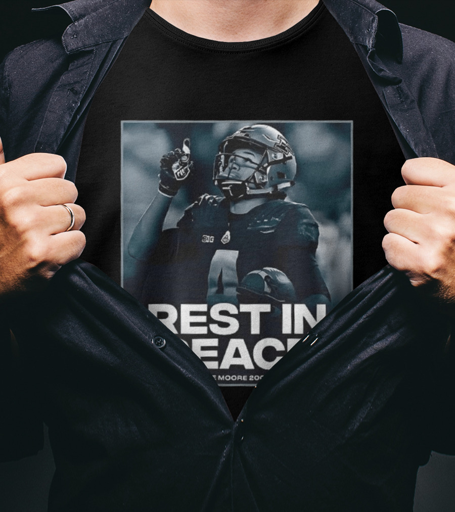 Rondale Moore Rest In Peace Tribute 2000 2026 Football Memorial T-Shirt