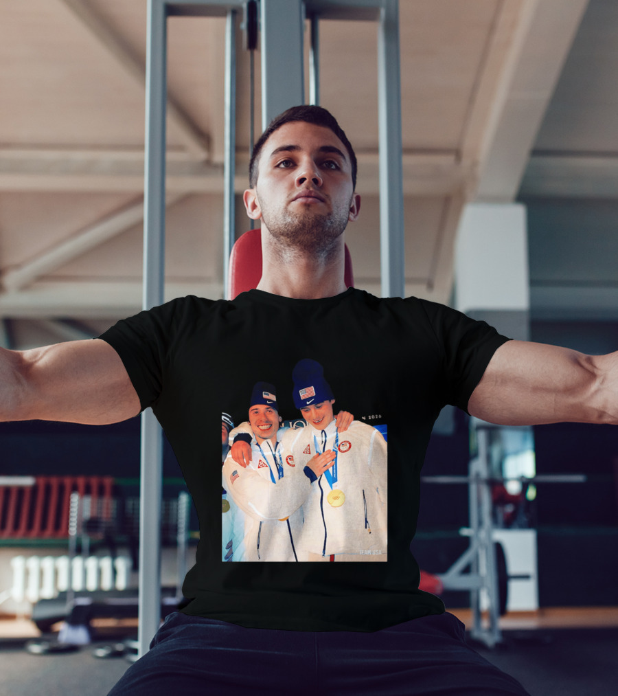 Team USA Golden Goal 2026 Milano Cortina Winter Olympics Celebrating Victory T-Shirt