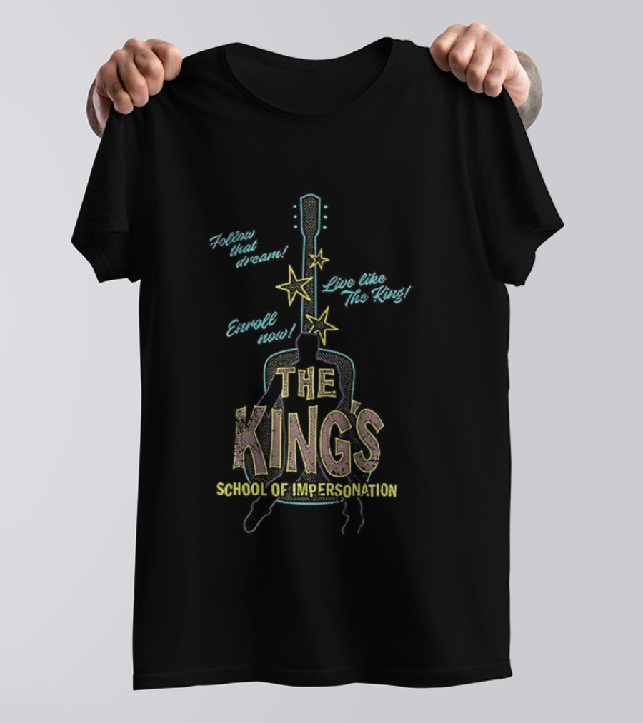 The Kings School Of Impersonation With Guitar And Stars T-Shirt