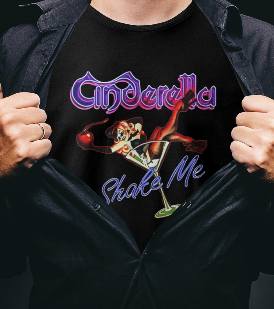 Cinderella Shake Me Martini Glass Art William Zabka Cobra Kai T-Shirt