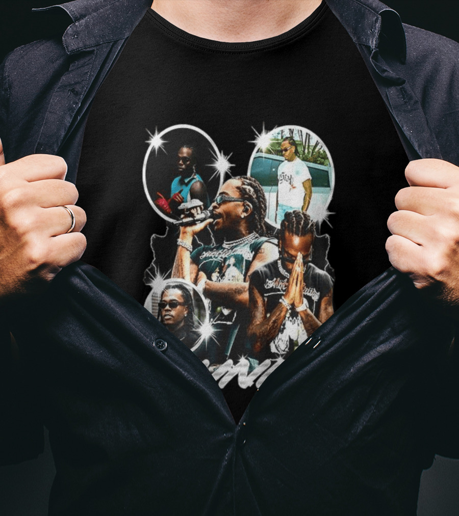 Gunna Rapper Collage With Graphic Styles And Poses T-Shirt