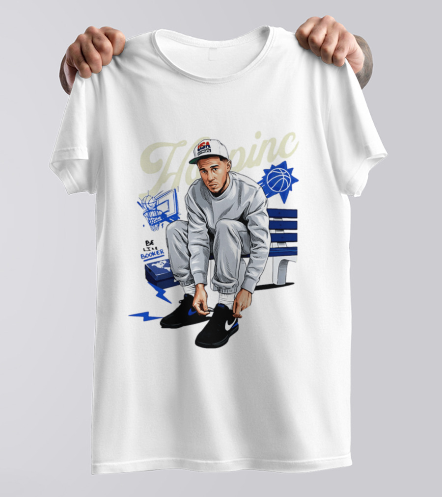 Hooping USA Basketball Player Be Like Book Bench Sneakers T-Shirt
