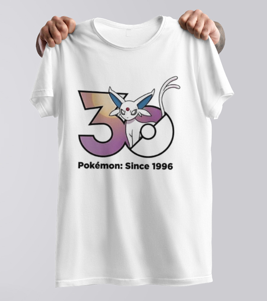 Espeon 30 Pokémon Since 1996 Anniversary Celebration T-Shirt