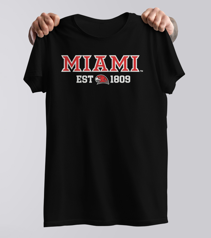 Miami RedHawks EST 1809 Red Hawk T-Shirt