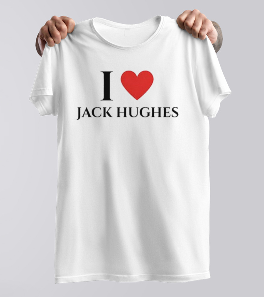 I Love Jack Hughes Y2K Vintage Style Jersey Fan Favorite T-Shirt