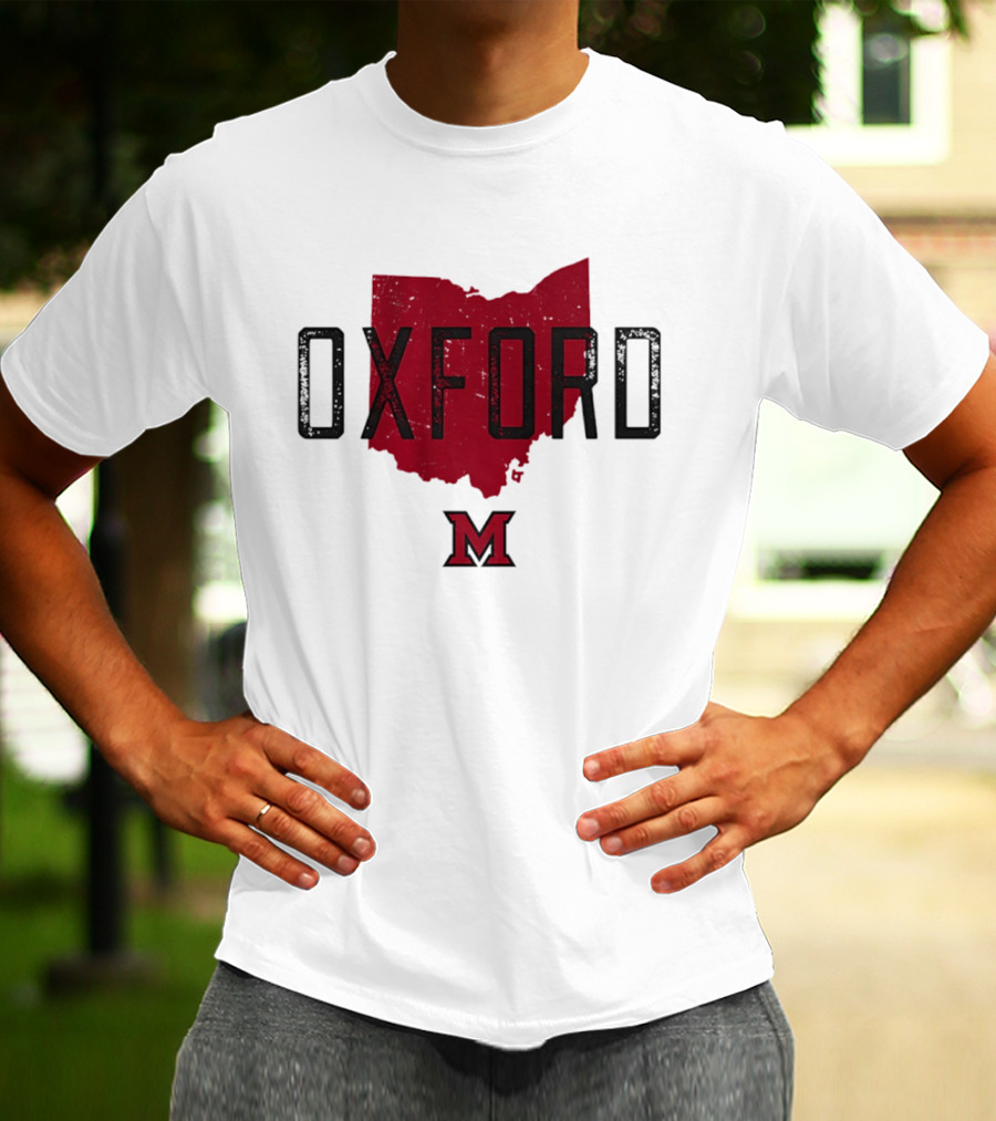 Miami RedHawks Oxford Ohio State M Logo 2026 T-Shirt