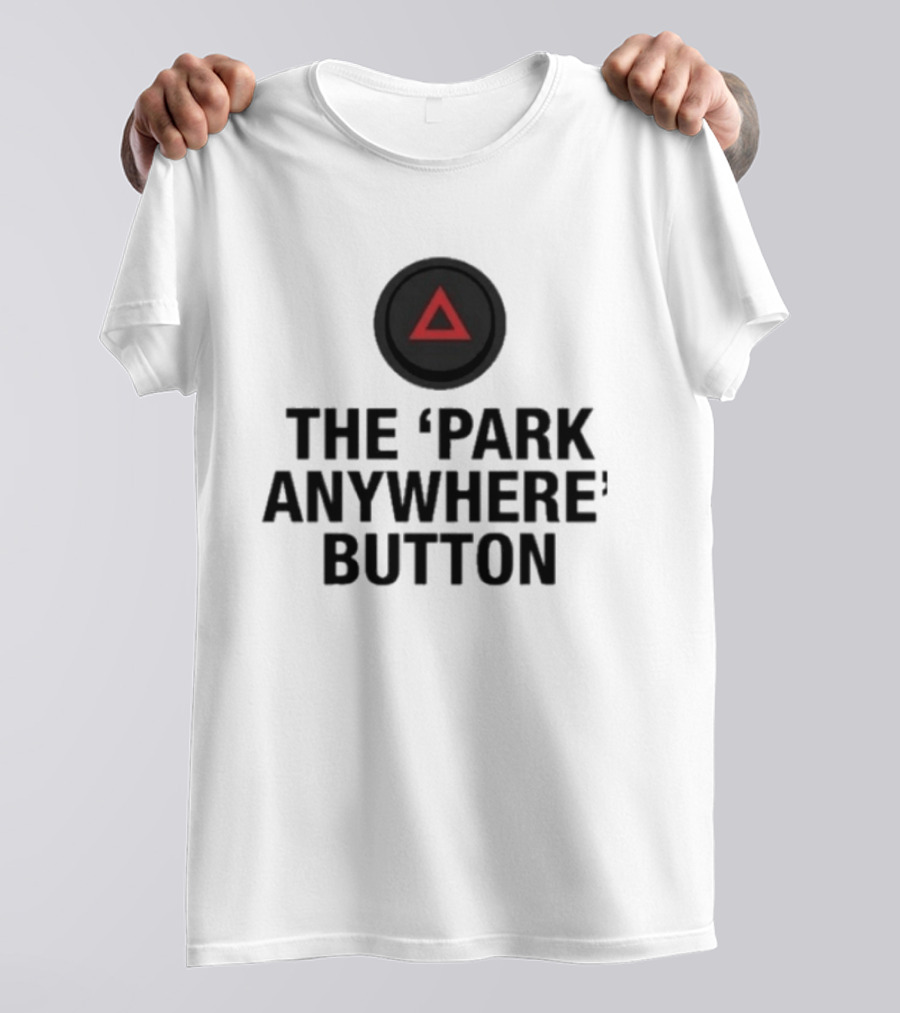 The Park Anywhere Button Red Triangle T-Shirt