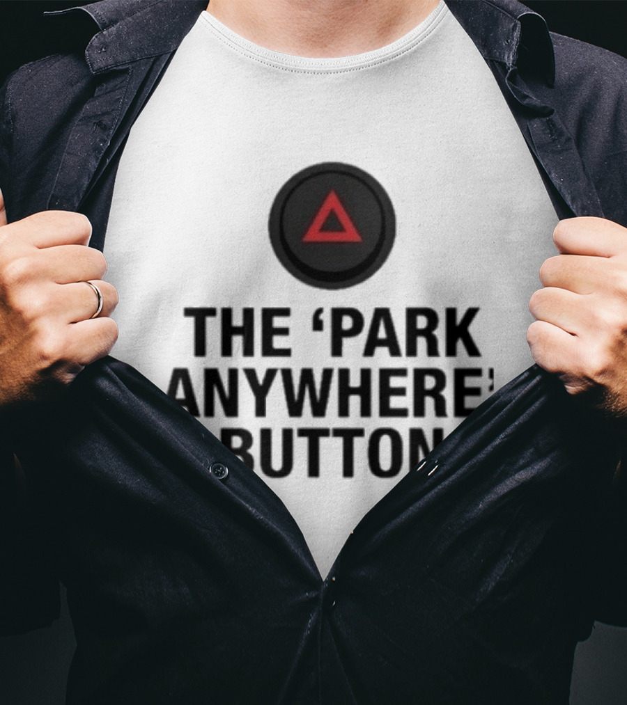 The Park Anywhere Button Red Triangle T-Shirt