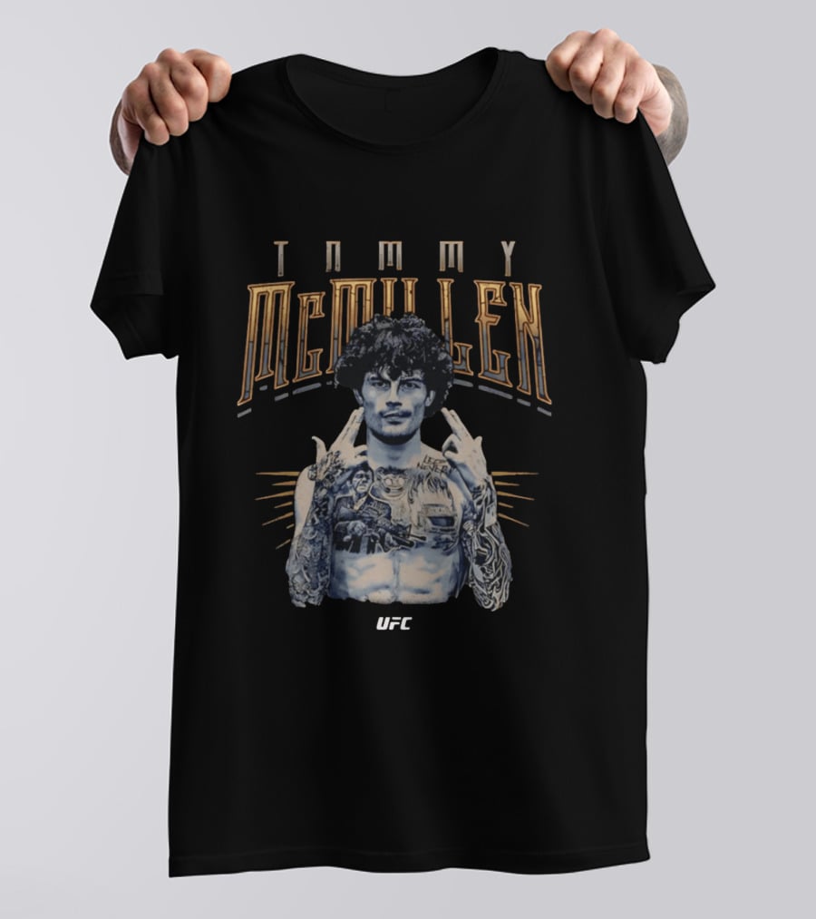 Tommy McMillen UFC Tattooed Fighter Pose T-Shirt