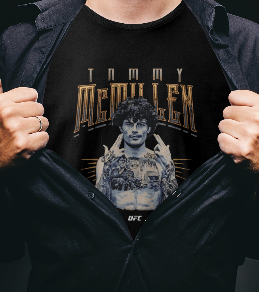 Tommy McMillen UFC Tattooed Fighter Pose T-Shirt