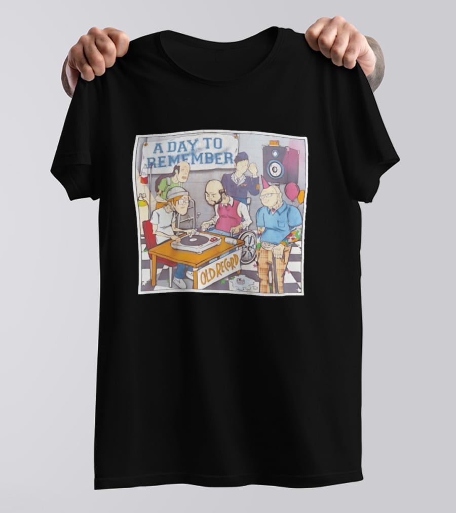 A Day To Remember Old Record Turntable Party Scene T-Shirt
